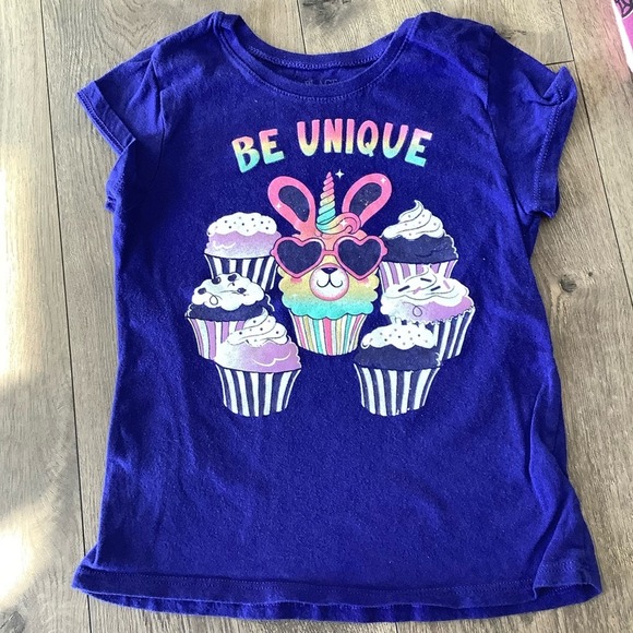 Girls “Be Unique” Short Sleeve Tee - Picture 2 of 4